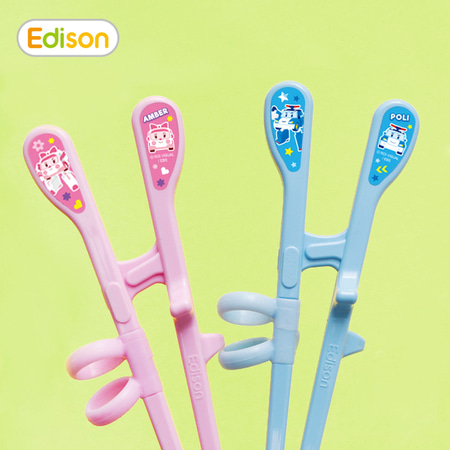 어린이집생일선물 아기빨대컵 이유식용기 유아식기 브랜드 에디슨 공식몰 에디슨 폴리 젓가락 2단계